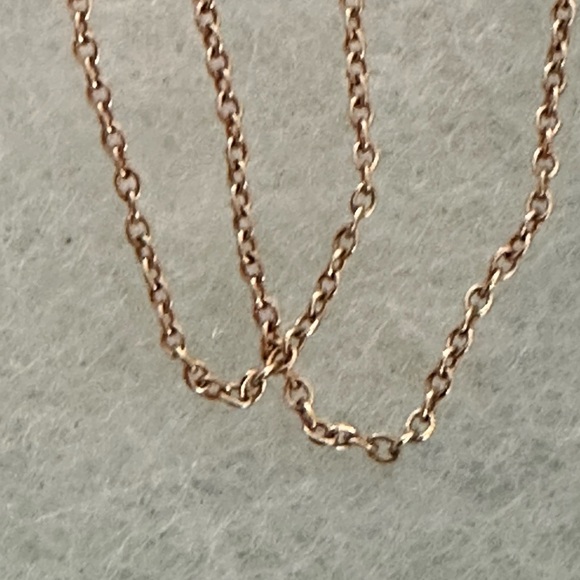 Tiffany & Co Rose Gold 750 18K Chain Necklace 16 inches - Picture 5 of 13